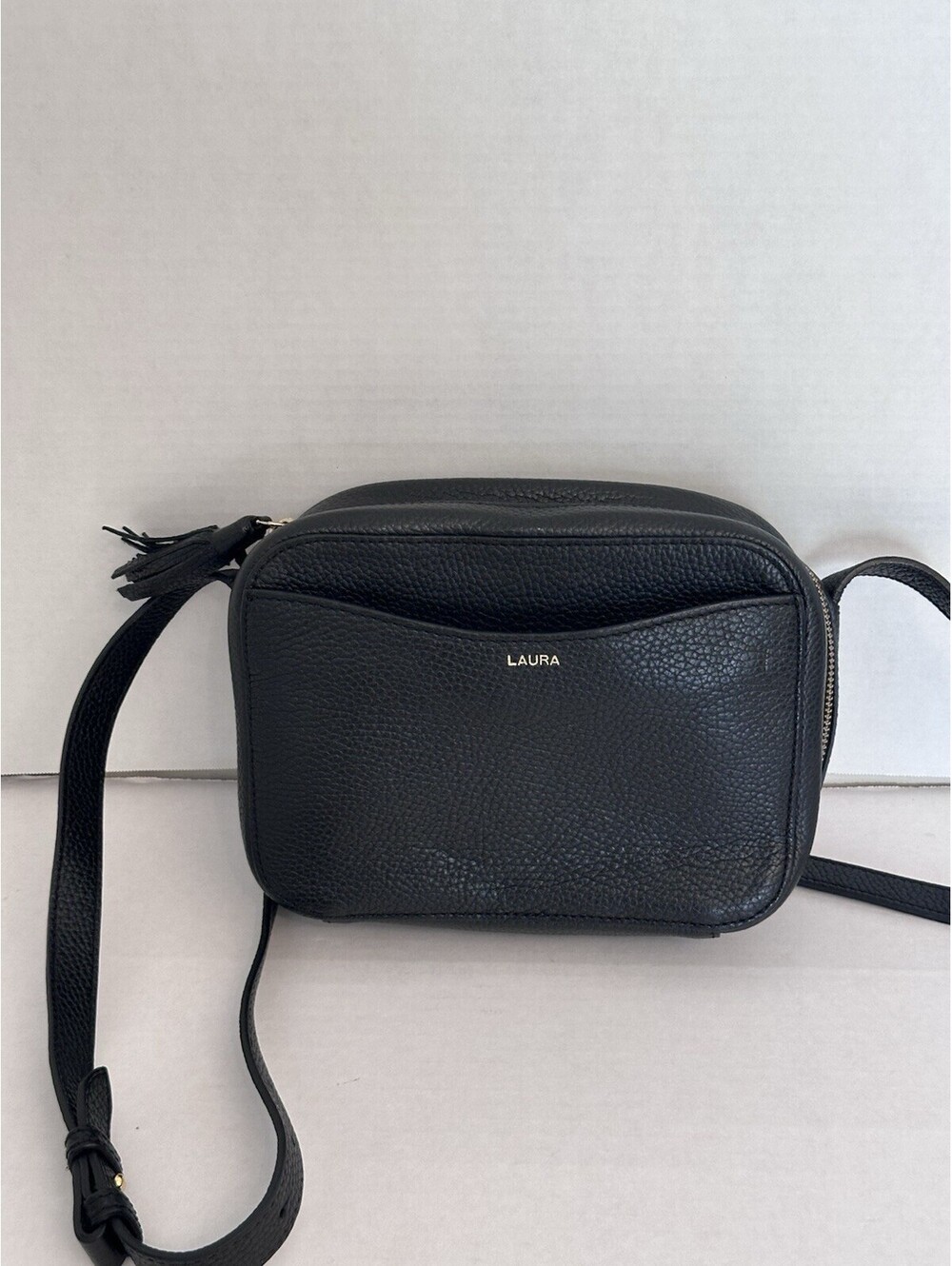 Cuyana Black Pebbled Camera Crossbody Handbag Bag Purse $300
